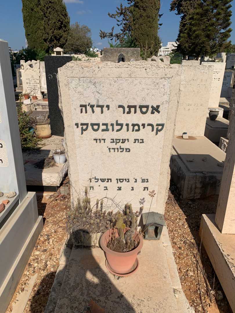 קברו של אסתר ידז'ה קרימולובסקי