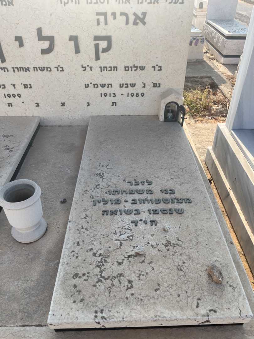 קברו של אריה קולין. תמונה 2