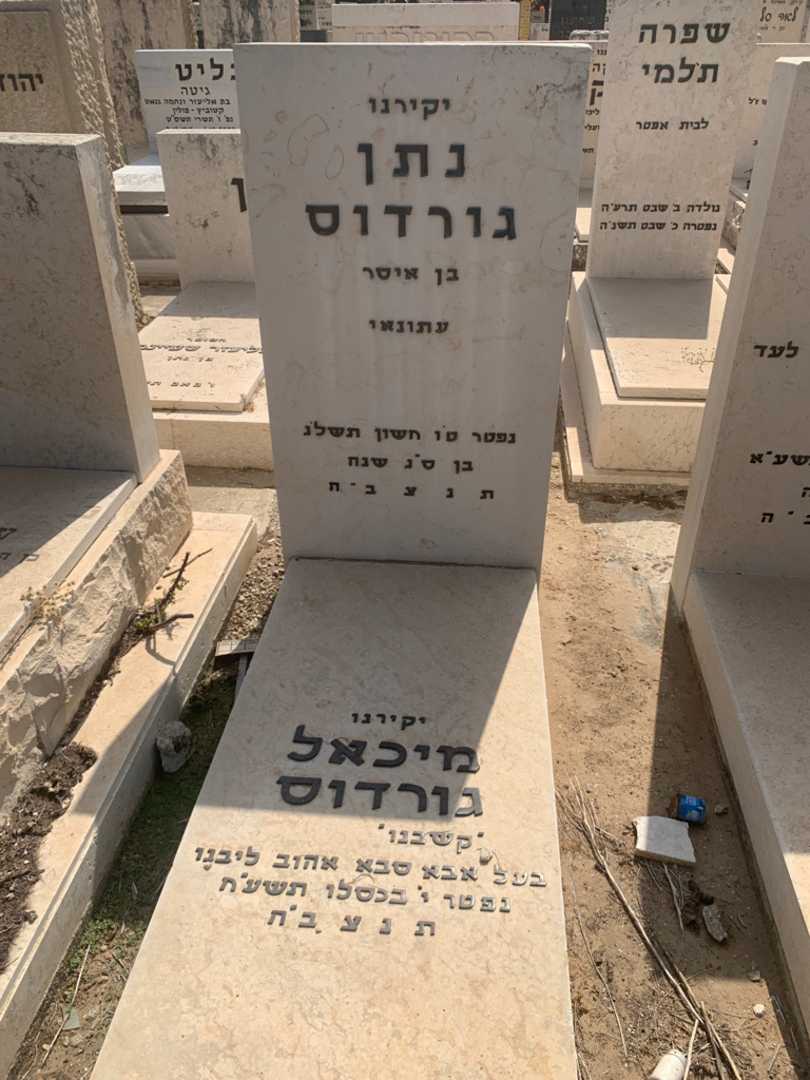 קברו של מיכאל גורדוס. תמונה 1
