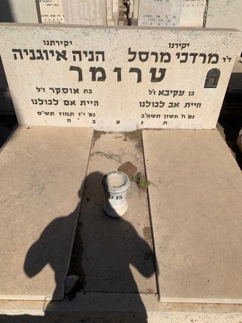 קברו של מרדכי מרסל טרומר. תמונה 1