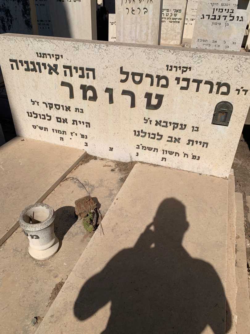קברו של מרדכי מרסל טרומר. תמונה 2